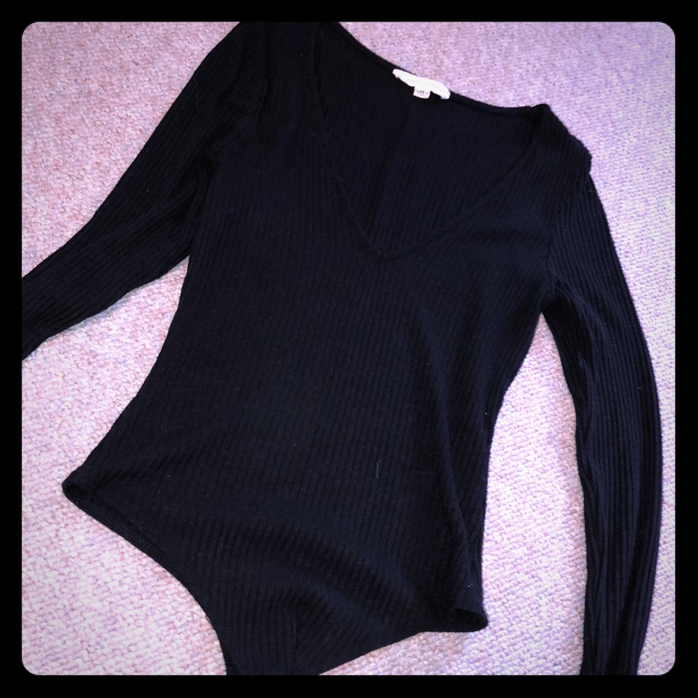 Body Suit w/ Deep V Front Cut